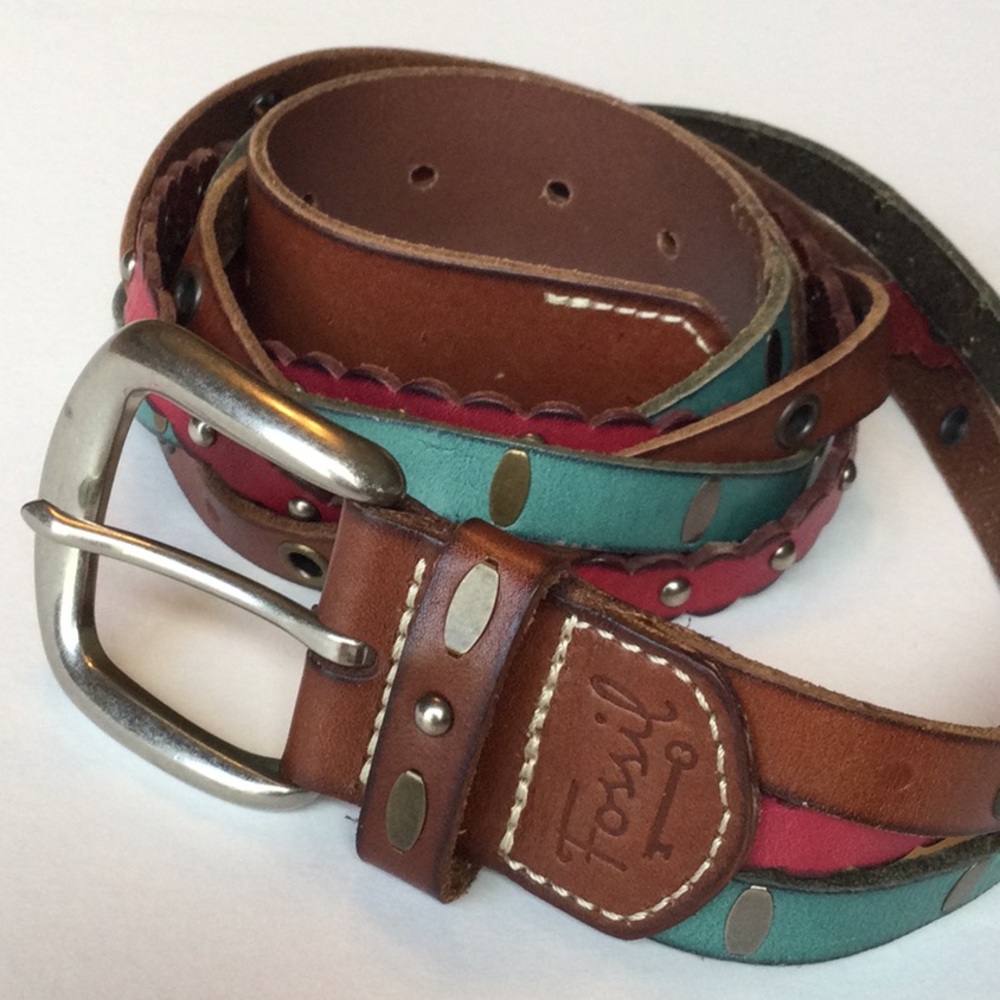FOSSIL BELT BRAIDED MULTICOLORED - Picture 2 of 7